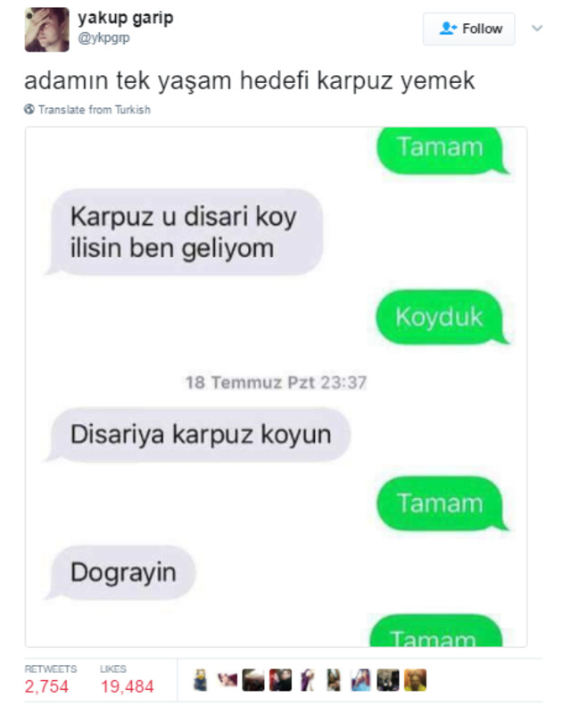En Sevdiği Meyve Karpuz Olan Herkesin Görmesi Gereken 13 Kesmece Tweet