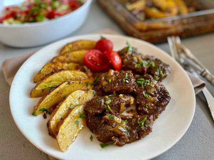 Fırında Etli Patates Tarifi