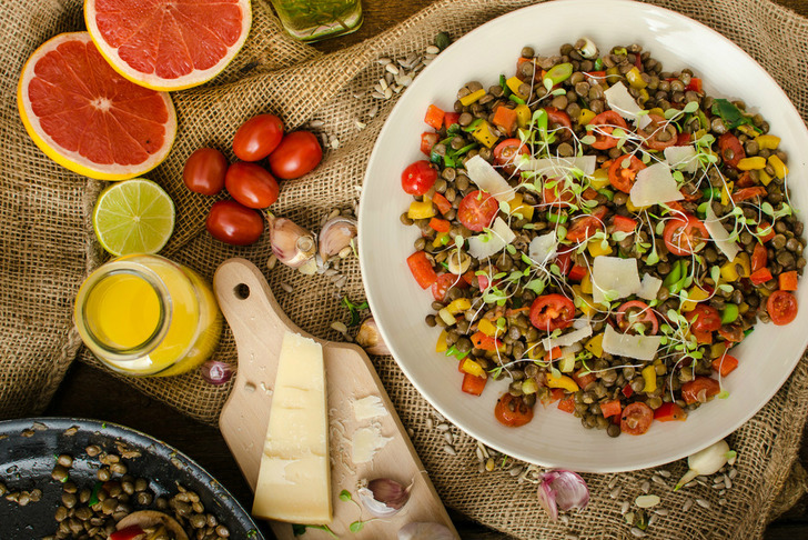 Kabuklı Ilık Mercimek Salatası Tarifi