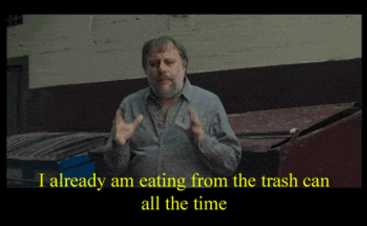 critical-theory - slavoj zizek ve yemek