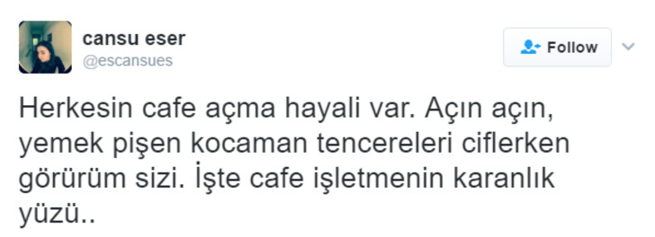Kafe Açma Hayali Olan Herkesin Okuması Gereken 12 Tweet