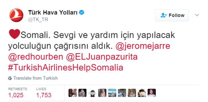 Somali'deki Aç İnsanlar İçin Türk Hava Yolları Uçağını Yemekle Dolduran Kampanya