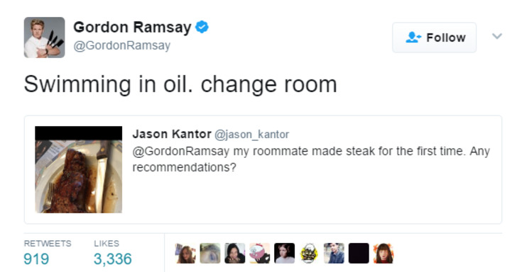 Ünlü Şef Gordon Ramsay'in Takipçilerinin Yemeklerine Yaptığı 10 Acımasız Yorum