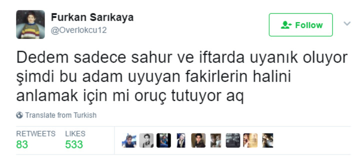 Ramazanın Gelişini Mizahla Karşılayan Tüm Zamanların En İyi 17 Ramazan Tweet'i