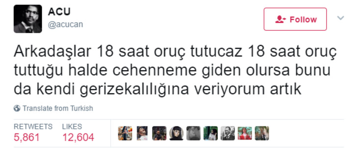 Ramazanın Gelişini Mizahla Karşılayan Tüm Zamanların En İyi 17 Ramazan Tweet'i