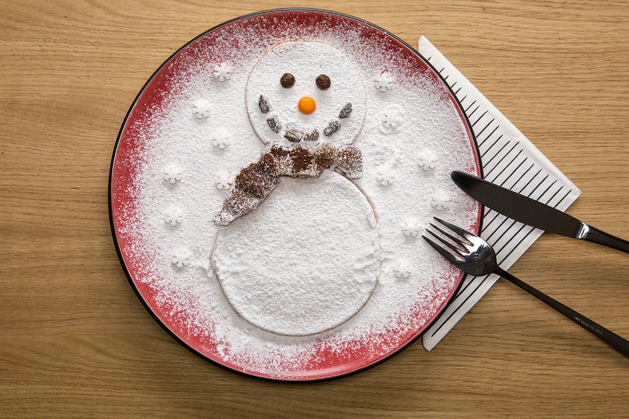 Bütün Çocuklara: Kardan Adam Pancake