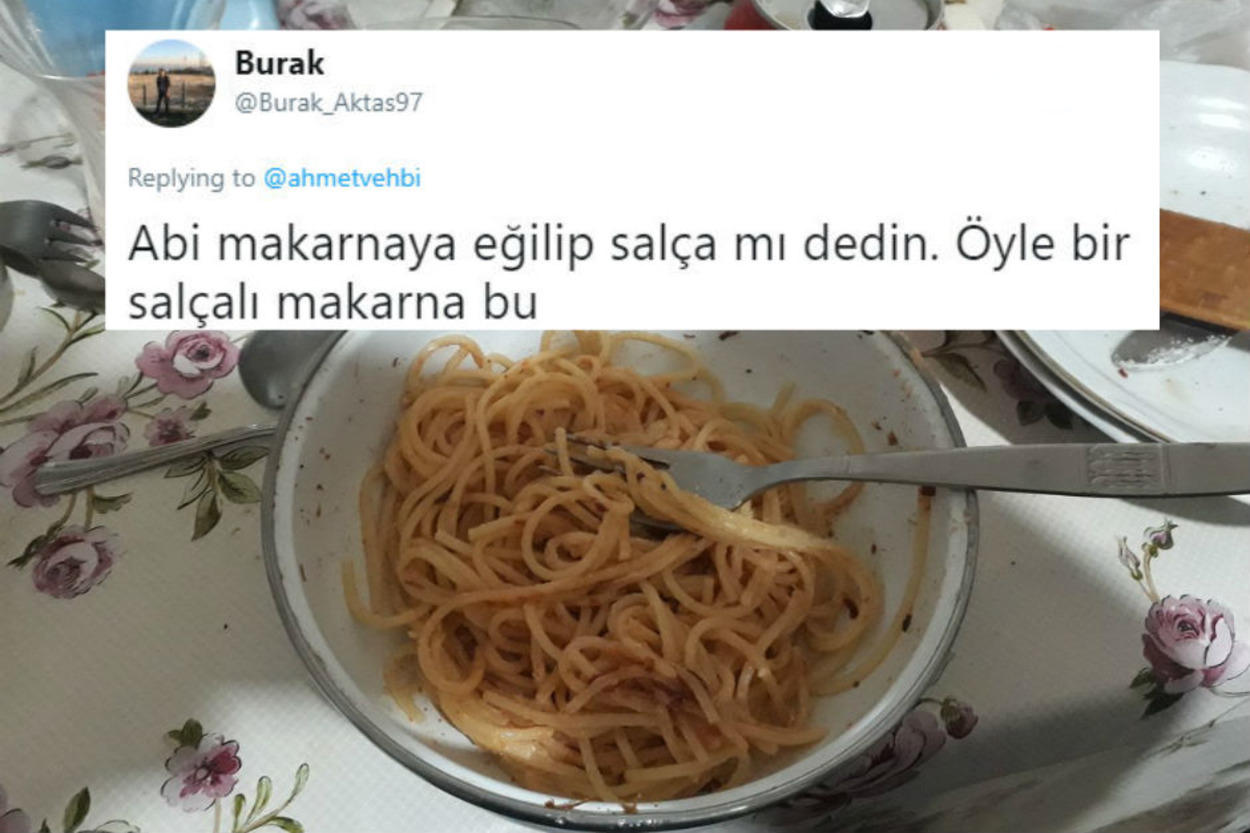 Twitter'da Paylaşılan Salçalı Makarna Ziyafeti Fotoğrafına Gelen 11 Eğlenceli Tepki