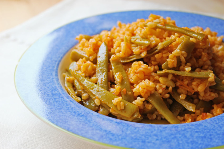 Taze Fasulyeli Bulgur Pilavı Tarifi