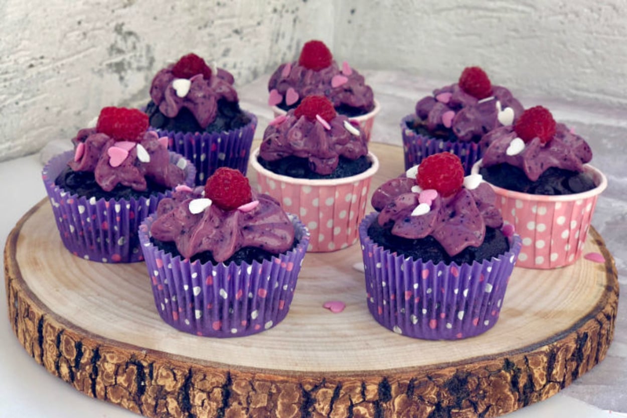 İştah Açan: Kakaolu, Yaban Mersinli Cupcake