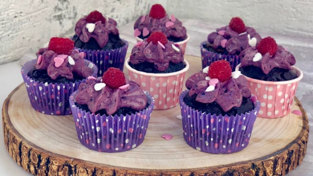İştah Açan: Kakaolu, Yaban Mersinli Cupcake