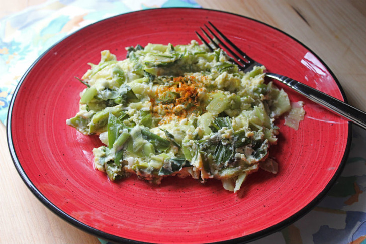 Yumurtalı Pırasa Tarifi