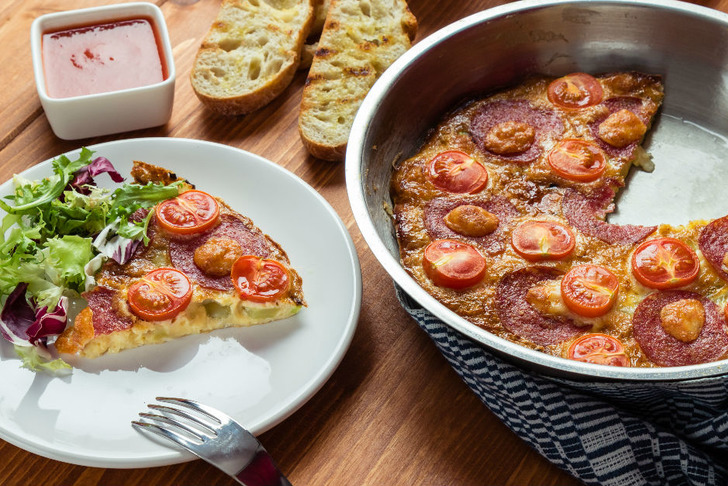 Kahvaltılık Yumurtalı Patates Pizzası Tarifi