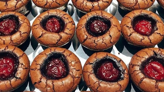 İkramlık: Vişneli Mini Brownie