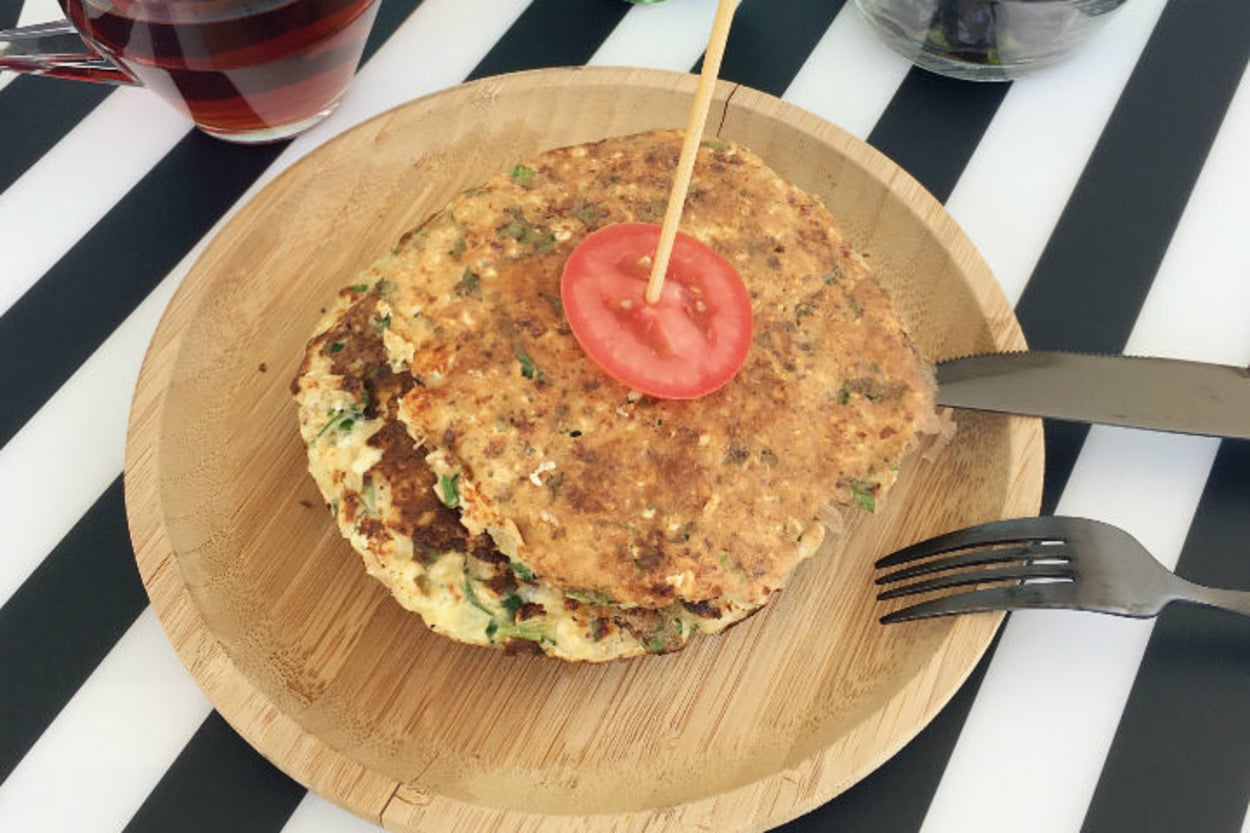 Peynirli Börek Tadında: Fit Pankek