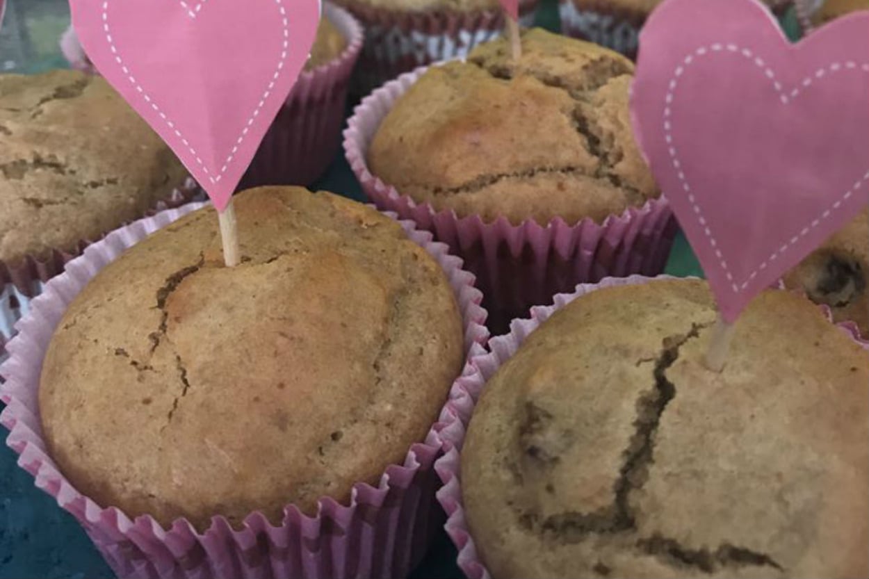 İçinde Şeker Yok: Fıstık Ezmeli Muffin