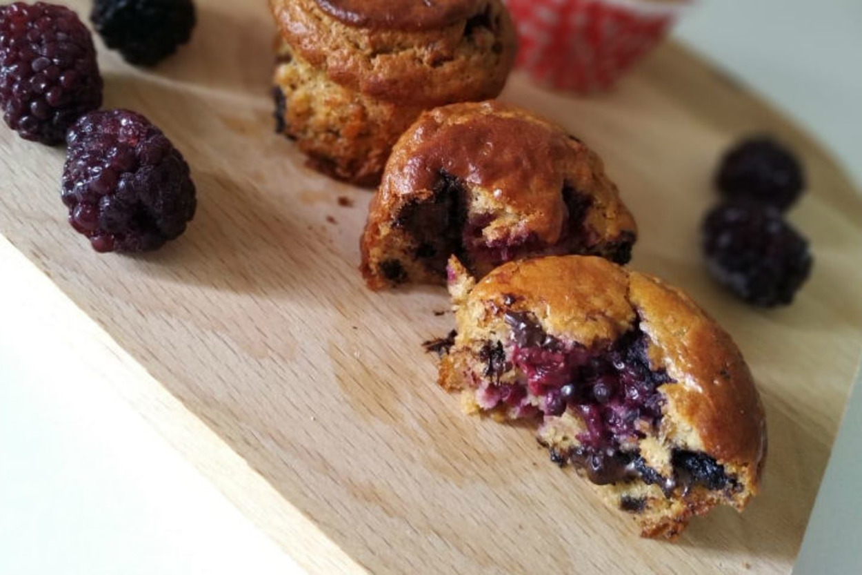 Üstelik Şekersiz: Chocolate Berry Muffin