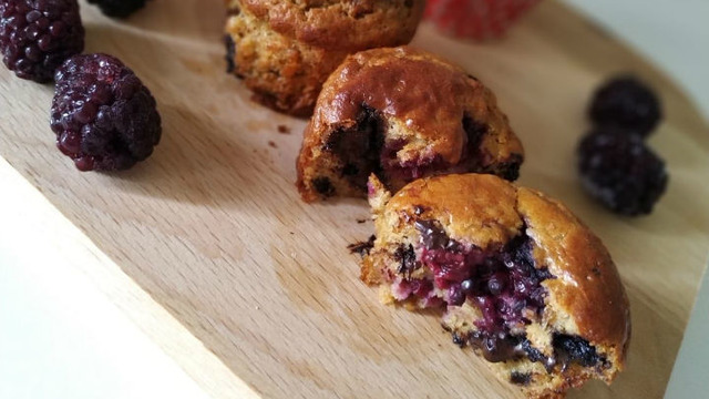 Üstelik Şekersiz: Chocolate Berry Muffin