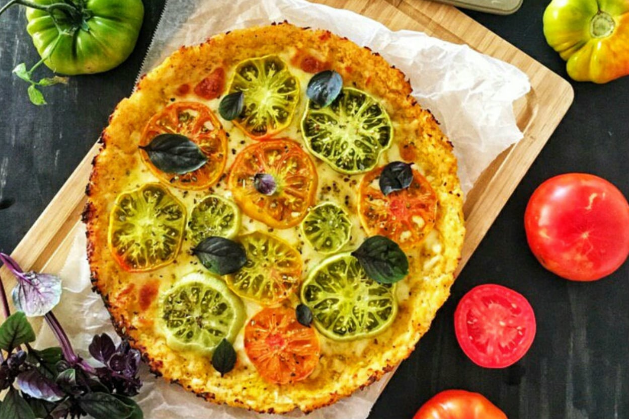 Tadanlar Hayran Kalacak: Yeşil Domatesli Karnabahar Pizza