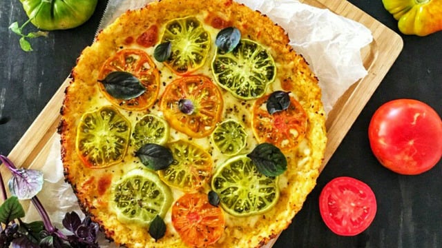 Tadanlar Hayran Kalacak: Yeşil Domatesli Karnabahar Pizza
