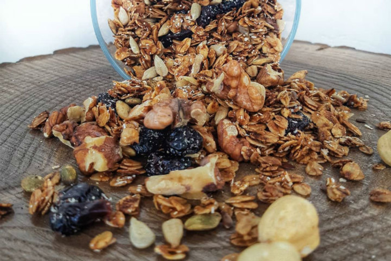 Okula, İşe Götürmelik: Rafine Şekersiz Granola