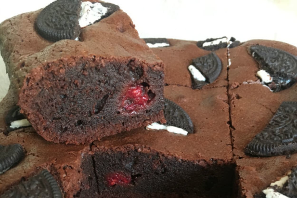 Üstü Kıtır, İçi Islak: Frambuazlı Çikolatalı Brownie
