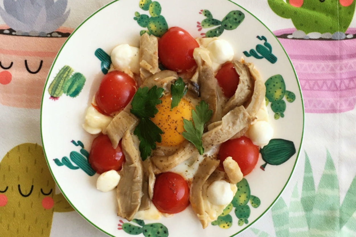 Renkli Kahvaltılık: İstiridye Mantarlı Omlet