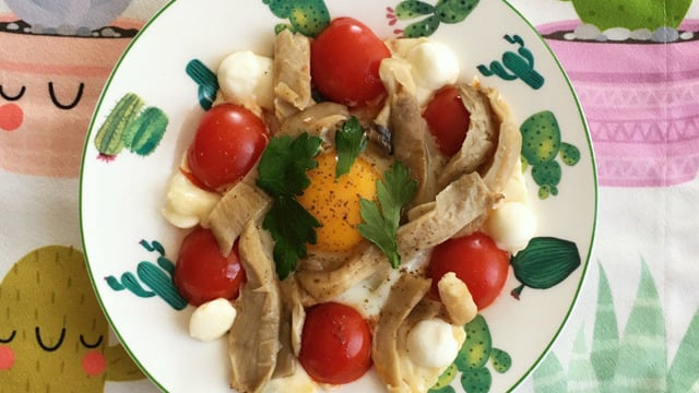 Renkli Kahvaltılık: İstiridye Mantarlı Omlet