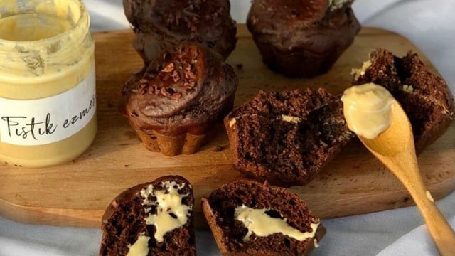 Muhteşem Lezzetliyle: Fıstık Ezmeli Çikolatalı Cupcake