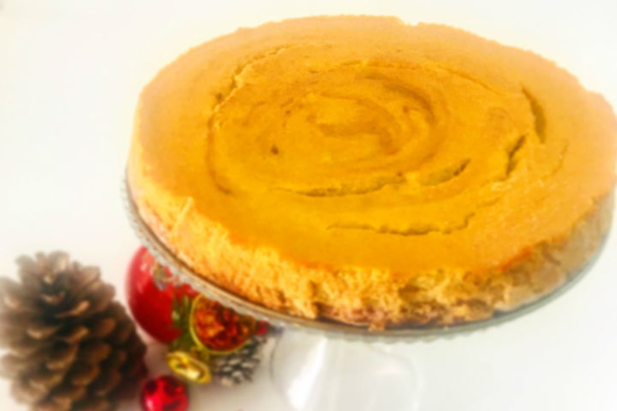 Tam Bir Kış Lezzeti: Bal Kabaklı Şekersiz Cheesecake