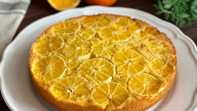 Hem de Bol Vitaminli: Portakallı Ters Yüz Kek