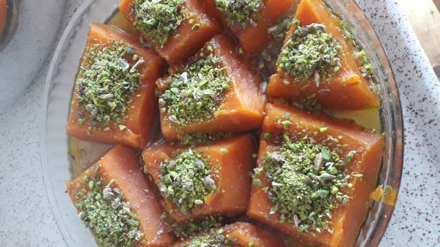 Güzel Uyum: Antep Fıstıklı Kabak Tatlısı