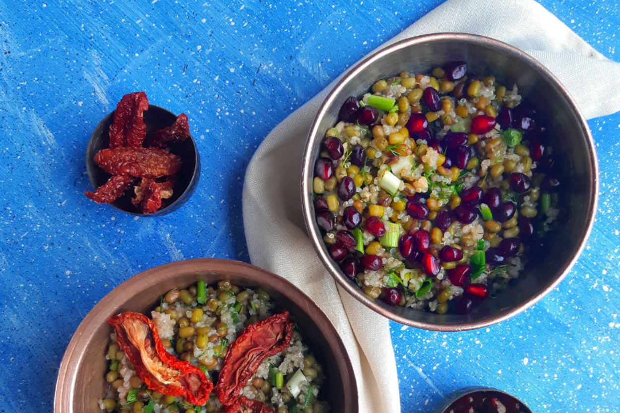 Doyurucu mu Doyurucu: Kinoalı Maş Fasulyesi Salatası