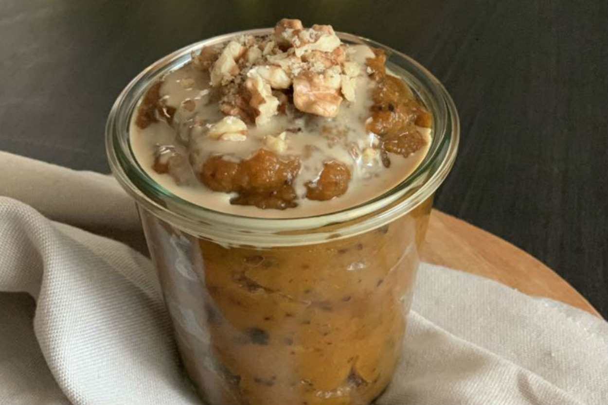 Fit Puding: Tahinli Bal Kabaklı Puding