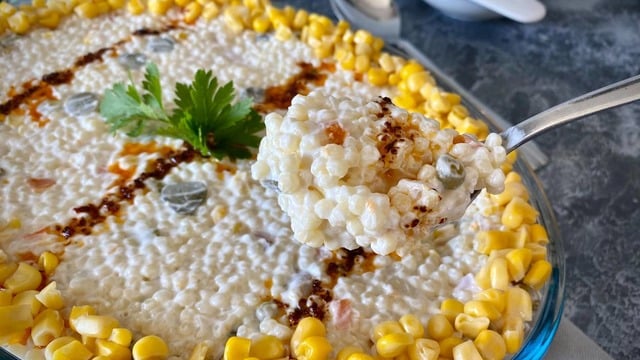 Kaşık Kaşık Yedirir: Tavuklu Yoğurtlu Kuskus Salatası