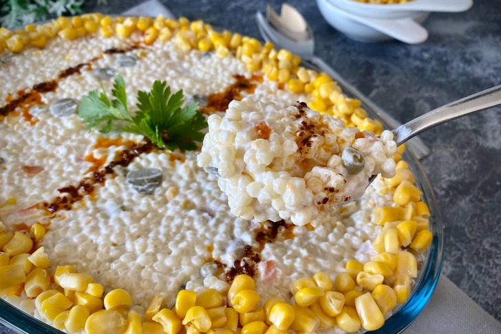 Tavuklu Yoğurtlu Kuskus Salatası Tarifi