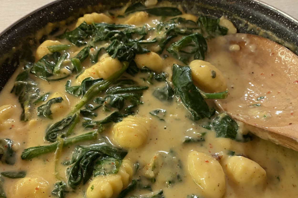 İtalya'dan Taze: Ispanak Soslu Gnocchi