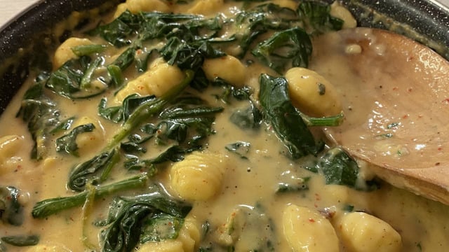 İtalya'dan Taze: Ispanak Soslu Gnocchi
