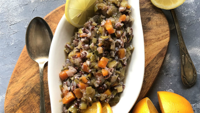 Mis Kokusuyla: Mandalina Soslu Zeytinyağlı Pırasa