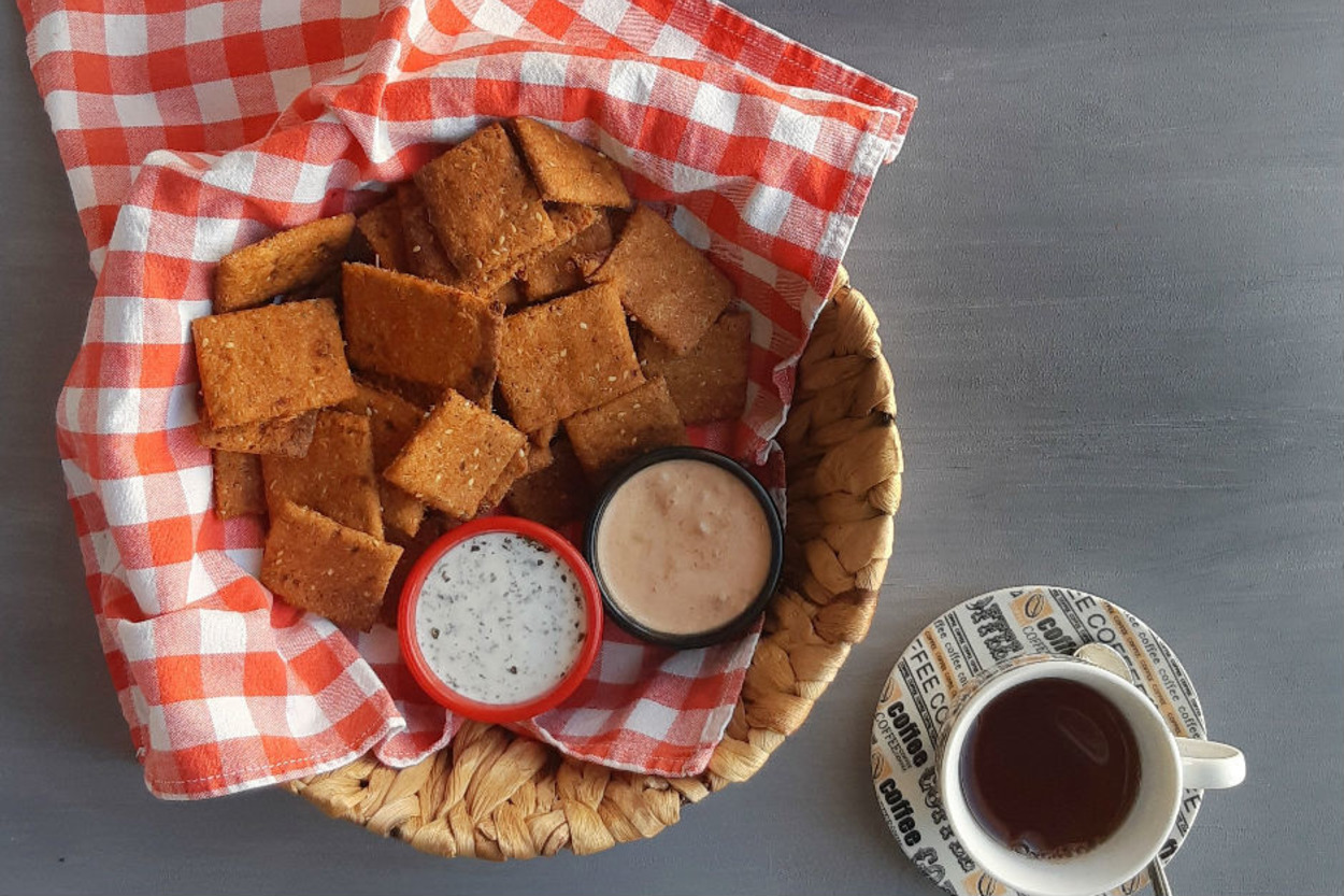 Kıtır Kıtır: Kuru Domatesli Siyez Kraker