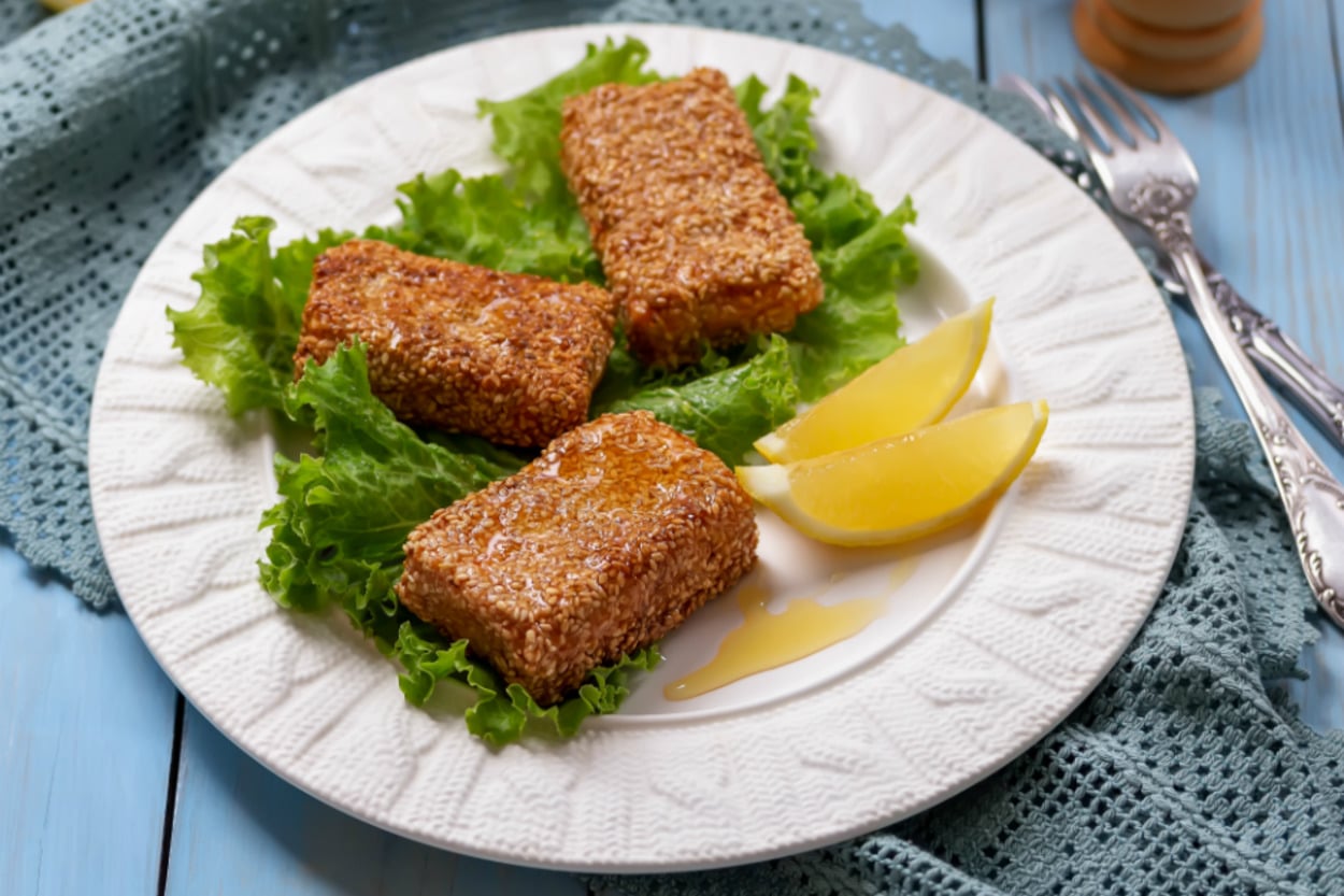 Çıtır Çıtır Peynir: Susamlı Saganaki