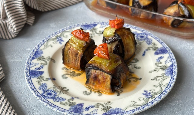 Şık Sunumuyla: Kürdanlı Patlıcan Kebabı