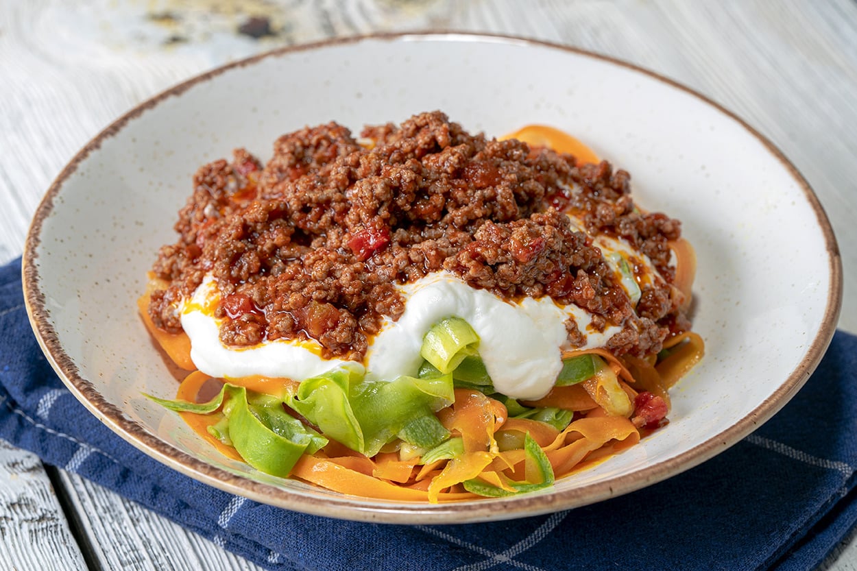 Spagettinin Sebze Hali: Sebzeden Kıyma Soslu Spagetti