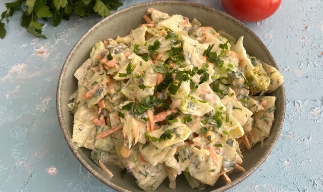 Kremalı Sosuyla: Göbek Salata