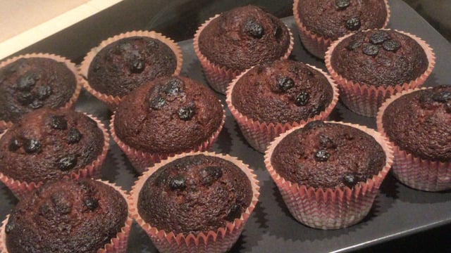 Sütün Yanına: Damla Çikolatalı Muffin