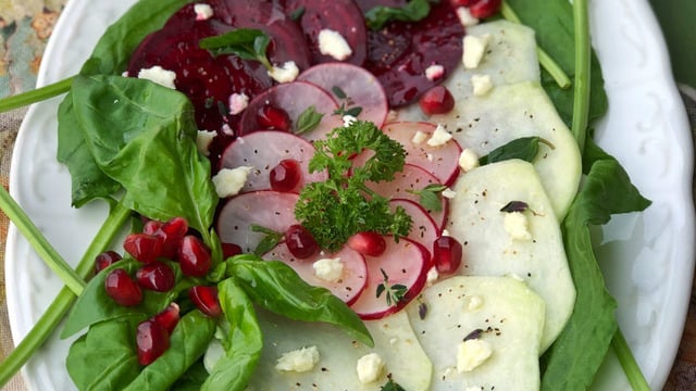 Pancar, Alabaş ve Bebek Turpla: Vejetaryen Carpaccio