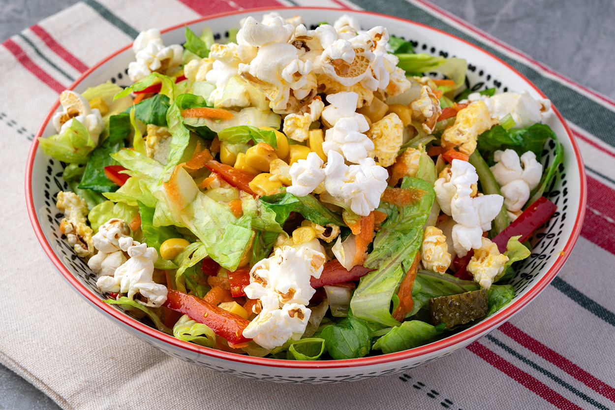 15 Dakikada Hazır: Patlamış Mısırlı Salata