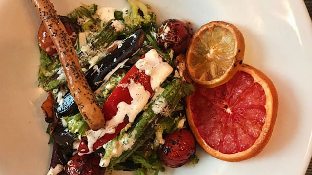 Çok Hafif: Vinegret Soslu Sebze Izgara Salata