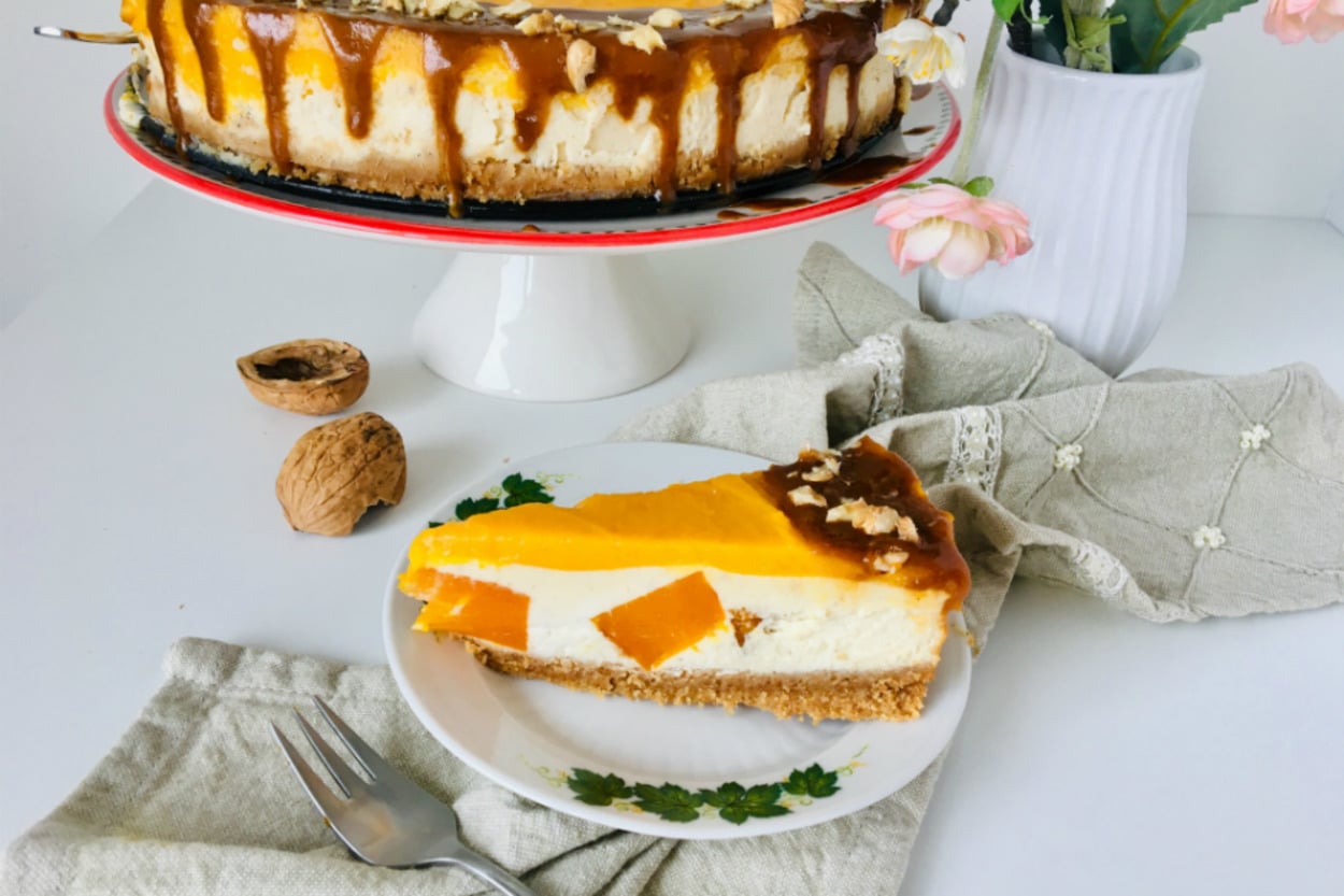 Enfes Uyum, Yeni Formunda: Tahinli Bal Kabaklı Cheesecake