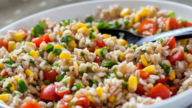 Doyuran Yancı: Renkli Pirinç Salatası
