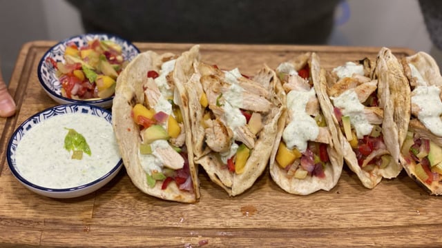Rengarenk: Ev Yapımı Tavuklu Taco